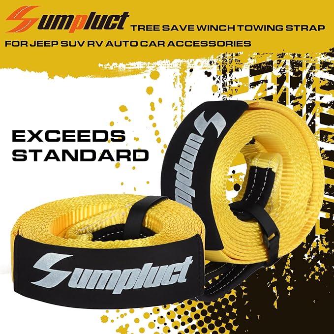Recovery Tow Strap 2in X 20ft Exceed Heavy Duty 25, 000 lbs Break Strength - Image 5