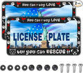License Plate Frame Black and White Front License Plate Bracket You Can’t Buy by Unknown