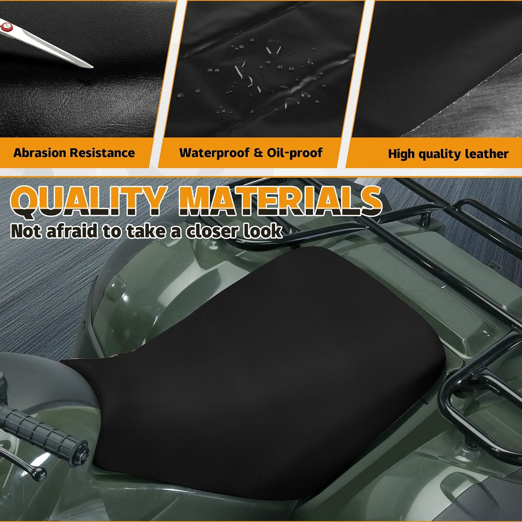 Seat Cover Replacement for 2005-2023 Kawasaki Brute Force 650 750, Black