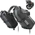 Rhinowalk Motorcycle Saddlebags 28L(14L*2) Waterproof Motorbike Side Bags, Travel Luggage Panniers with Shoulder Strap for Adventure & Sport Motorcycle Racks, 1 Pair