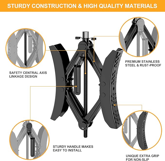 Camper Wheel Chock Stabilizer 2 Sets, Upgraded Side Grain Heavy Duty X-Shaped - Image 6