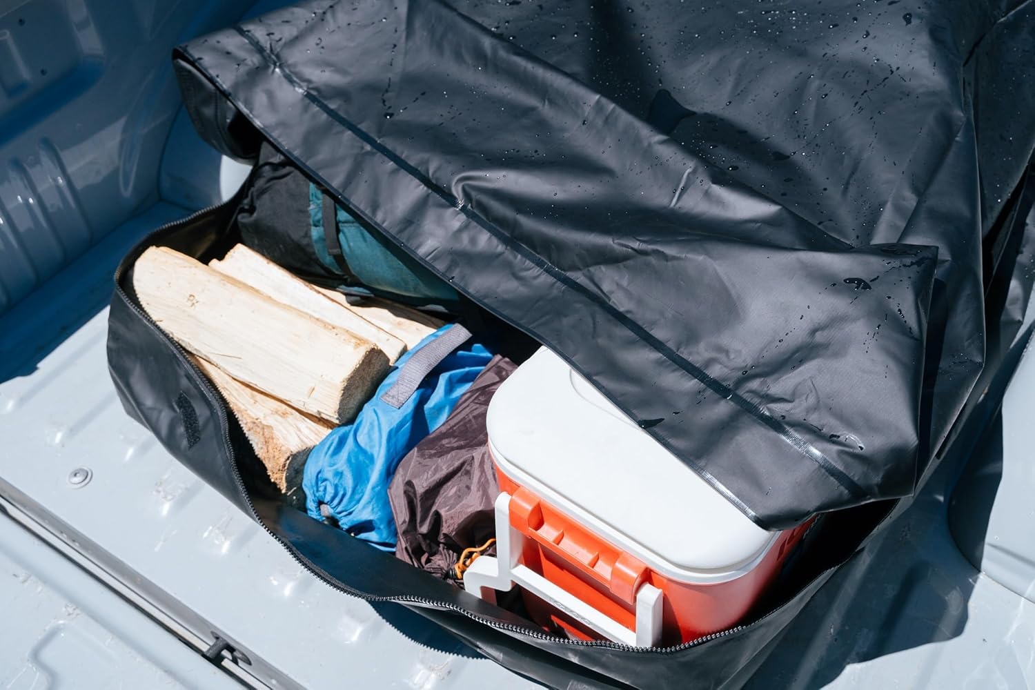 SENYAZON Truck Bed Cargo Bag, Waterproof Pickup Bed Storage, Vehicle Soft-Shell Cargo Carriers, 26 Cubic Feet (51''x40''x22'') Heavy Duty Cargo Bag with 4 Adjustable Bungee Cords