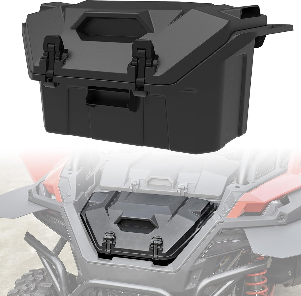 SAUTVS UTV Rear Cargo Box for RZR PRO XP/Turbo R 20-26, Poly Water Resistant 42 QT Rear Cargo Storage Box for Polaris RZR Turbo R/RZR PRO S PRO XP 2020-2026 Accessories, Replacement OEM #2883752