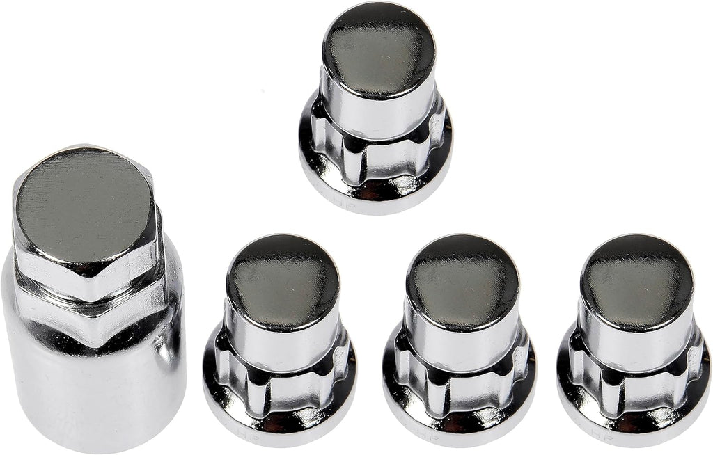 Dorman 712-228 Wheel Nut Lock Chrome Acorn Set 1/2-20 Compatible with Select Models, 4 Pack