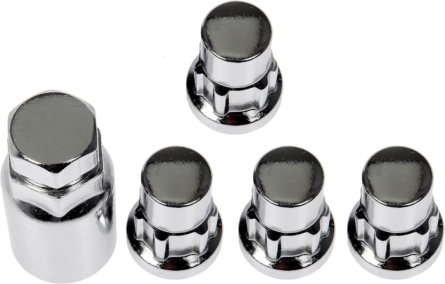 Dorman 712-228 Wheel Nut Lock Chrome Acorn Set 1/2-20 Compatible with Select Models, 4 Pack