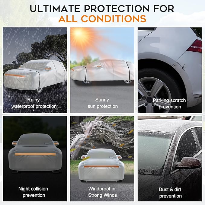 Waterproof SUV Car Cover: 6-Layer Protection from Rain, UV & Dust - Image 6