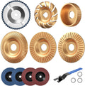 burmong 14pcs wood carving disc set for 4", main product view