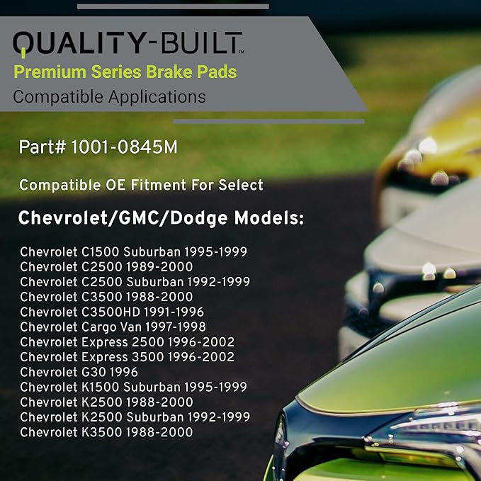 Premium Semi-Metallic Front Brake Pads Compatible - Image 3