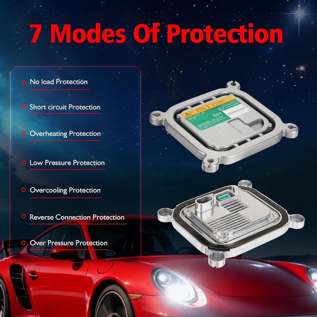HID Headlight Ballast Control Module with Igniter & D3S Bulb for Ford Mustang 2010-2019,for Ford Escape 2013-2016,for Ford Explorer 2011-2015,for F-150 2009-2014 - Replaces 8A5Z-13C170-A DL3Z-13C170-A