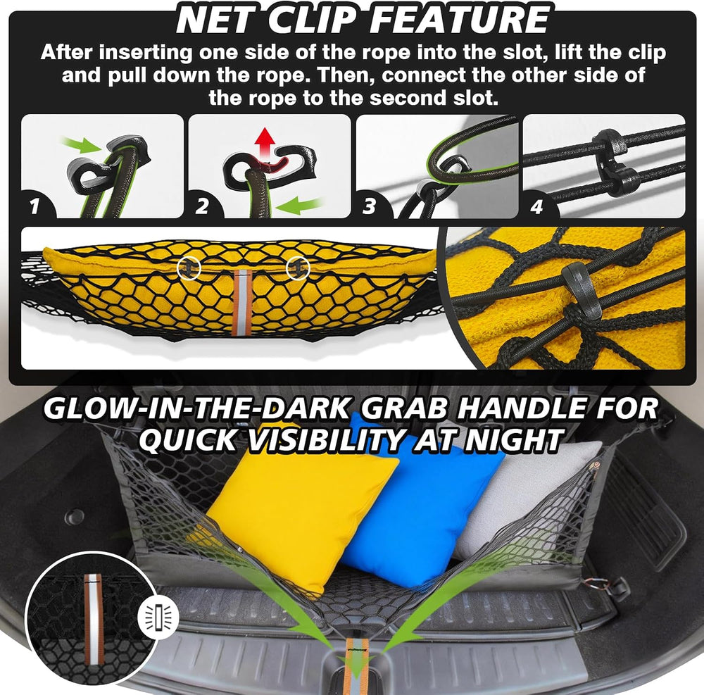 Muslogy Cargo Net for 2013-2026 Chevy Silverado GMC Sierra 1500/2500/3500HD