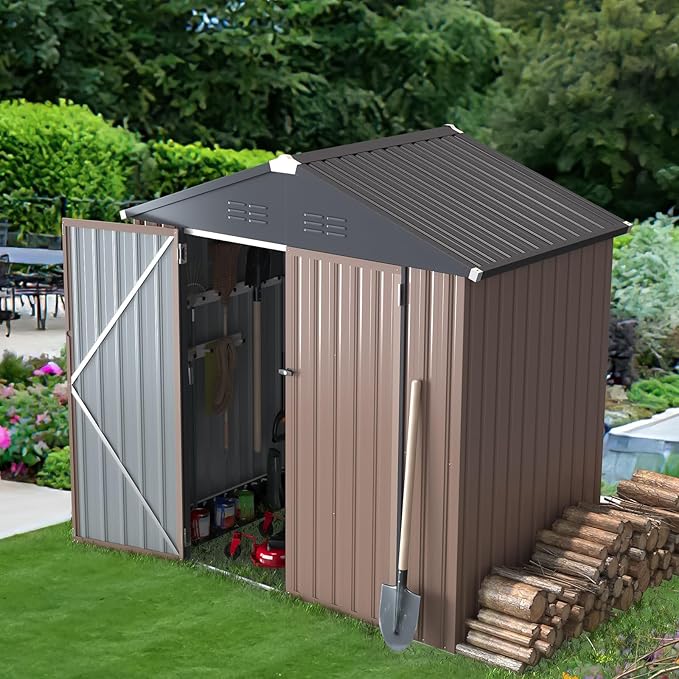U-MAX 6x4 Storage Sheds & Outdoor Storage, Small 4x6 Outdoor Storage Garden - Image 2