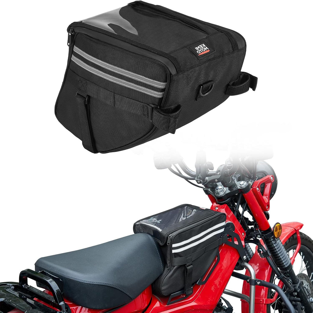 KEMIMOTO Center Bag Compatible with CT125 Trail 125 Hunter Cub 2021 2022 2023 2024 2025 2026 Rack Bag Center Luggage Pouch Storage Bag 10L