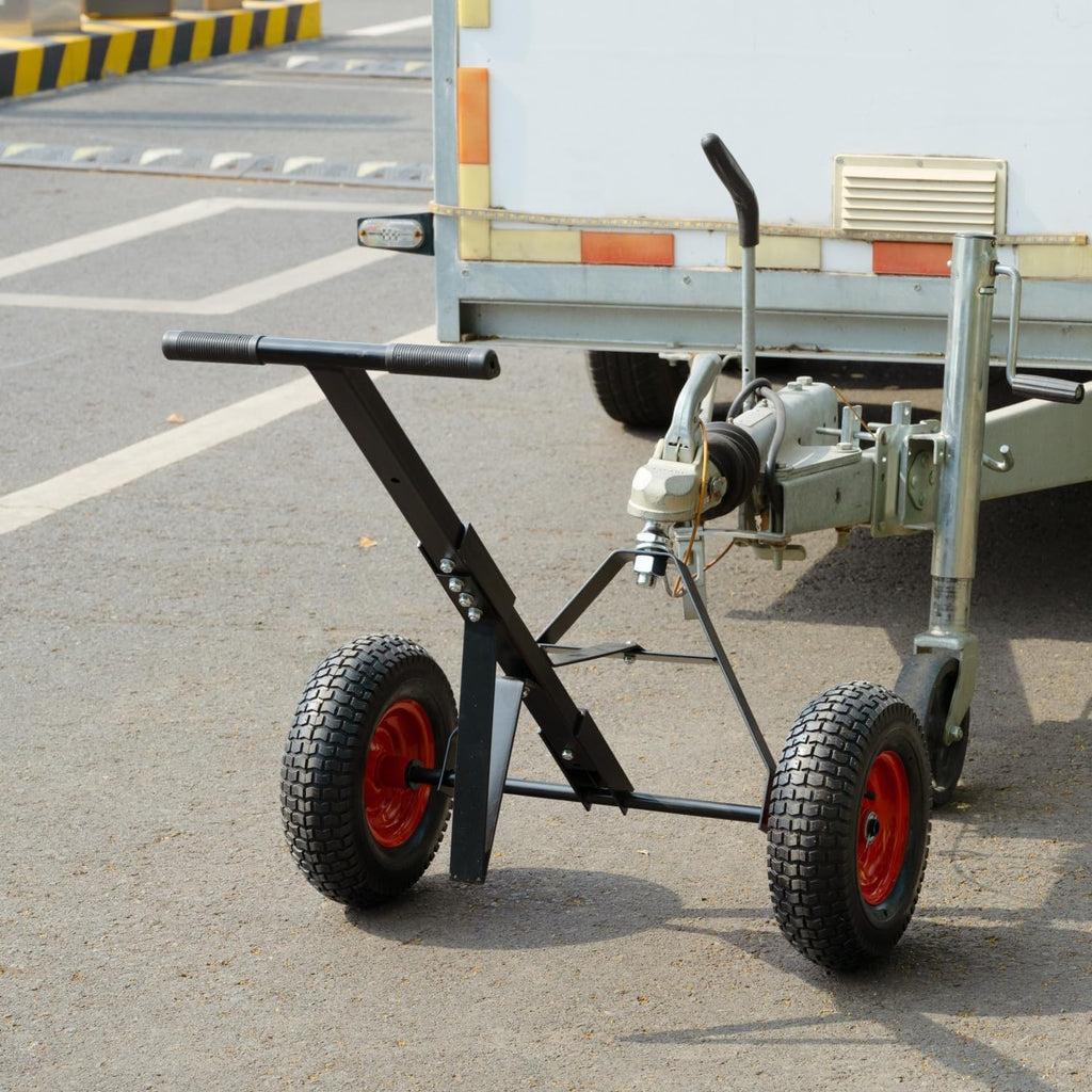 Geelife Trailer Dolly with 2 Inch Ball 600 Lbs Capacity for Moving Car Rv Boat Trailer, Great for Camping - Black - Iron - Versatile Compatibility - Camping