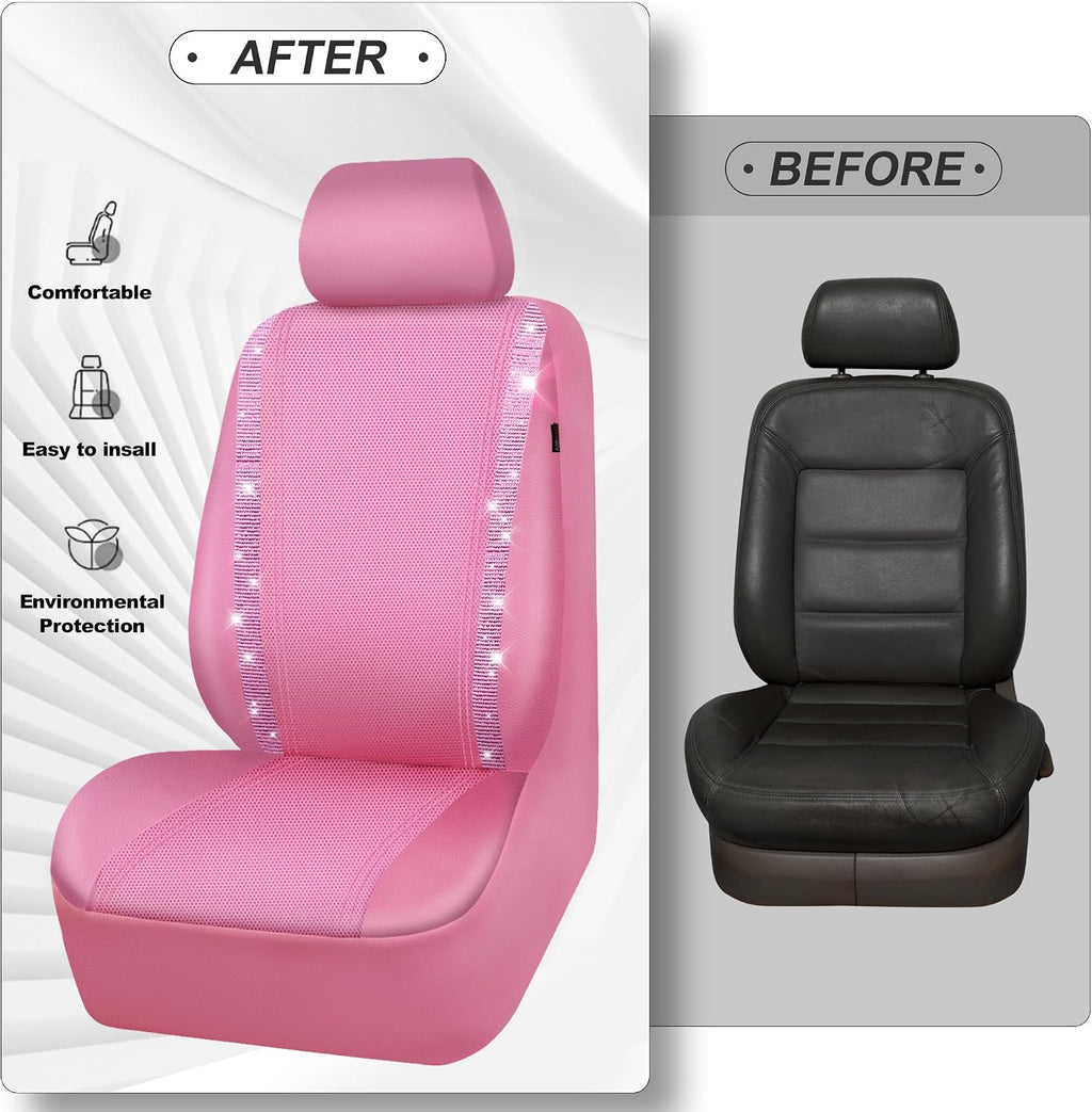 car pass bling diamond car seat covers full, view 9