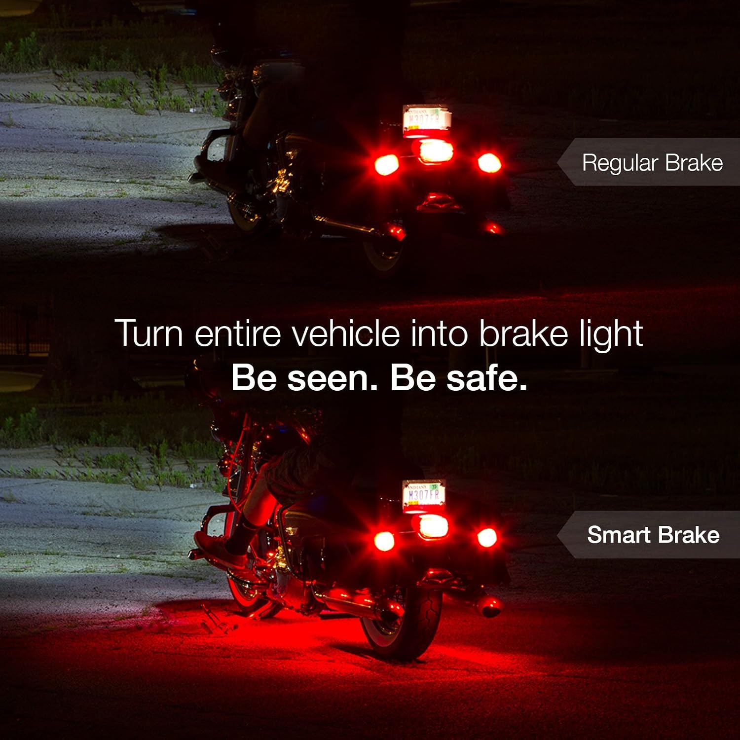 XK-GLOW KS-MOTO-ADVANCE 10 Pod 8 Strip 2nd gen XKchrome App Control Motorcycle Advanced LED Accent Light Kit