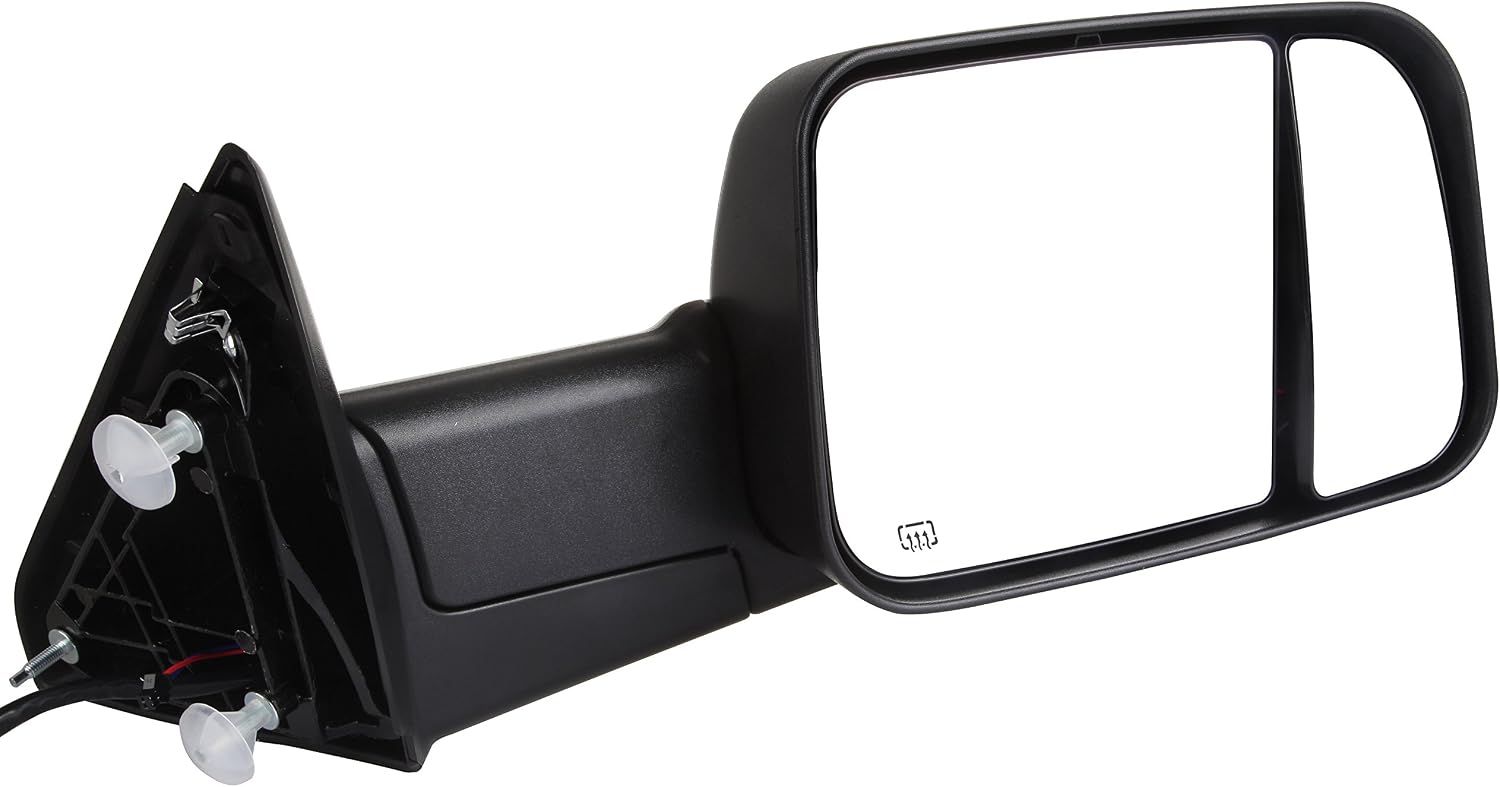 A Pair Heated Towing Mirrors Fits 2009-2015 for Dodge for Ram 1500 2010-2015 for Dodge for Ram 2500 3500 Pickup Truck, Power Adjusted View Mirror