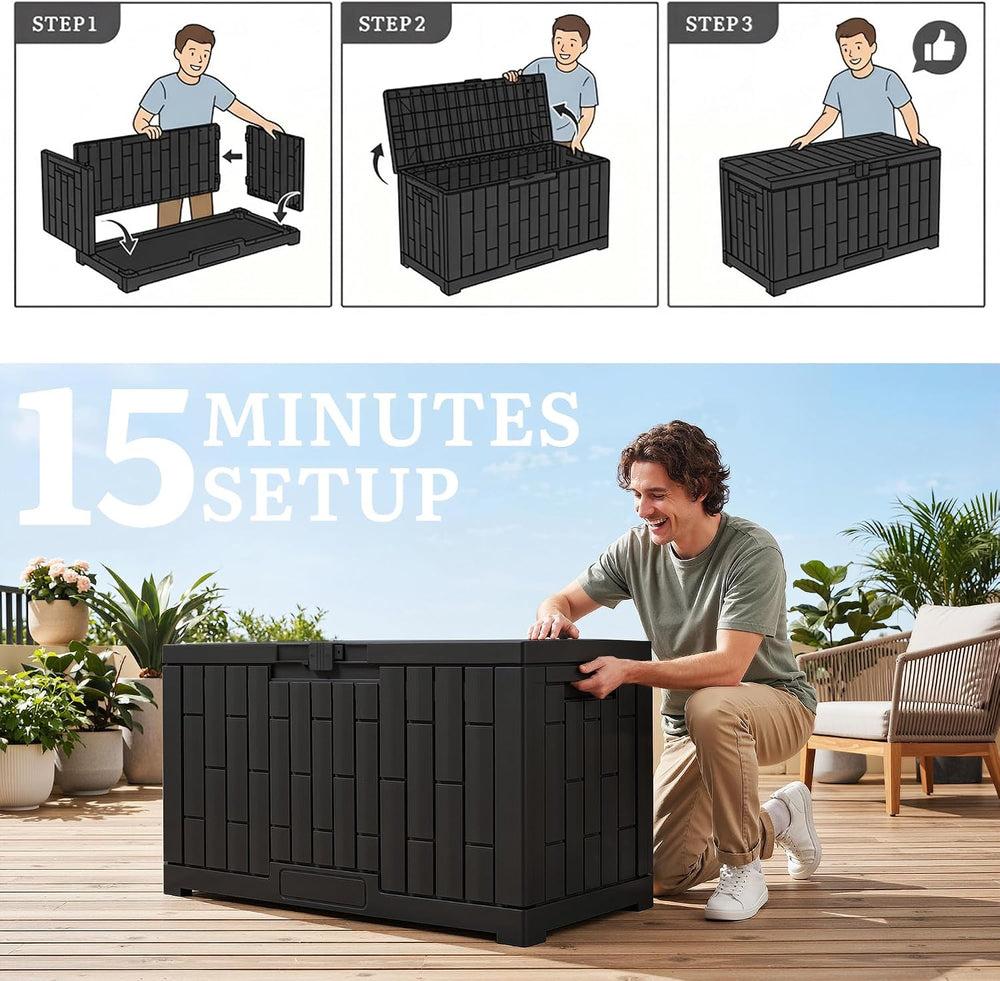 YITAHOME 60 Gallon Outdoor Storage Box