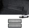 LUCKEASY 2PCS Floor Air Flow Vent Grille Protection for Tesla Model Y Juniper Standard/Premium/Performance 2025 2026 Air Vent Cover Rear Under Seat Condition Outlet Grille Protector Accessories