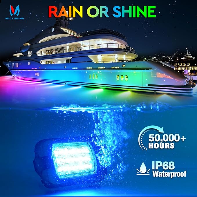 MICTUNING 2025 1000% Bright Q1 MAX RGB+IC Rock Lights, 16 Pods Chasing - Image 6