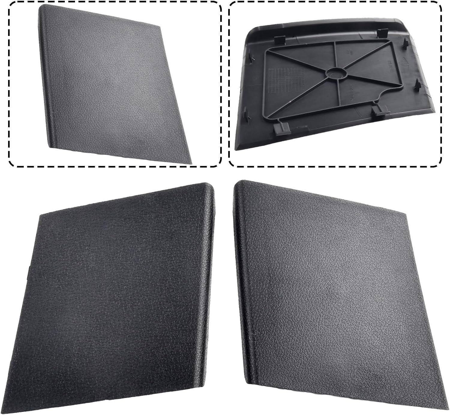 Rear Trunk Taillight Cover Replacement for MK6 ABS Tailgate Inspection Cover Pair 5K6867657 5K6867658 Direct Fit Black Car Rear Light Housing Cap ABS Material Easy Installation for Golf MK6