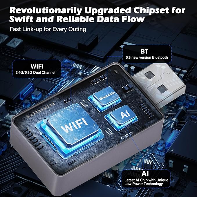 Wireless CarPlay Adapter for iPhone – Upgraded Version, Converts Wired CarPlay - Image 7