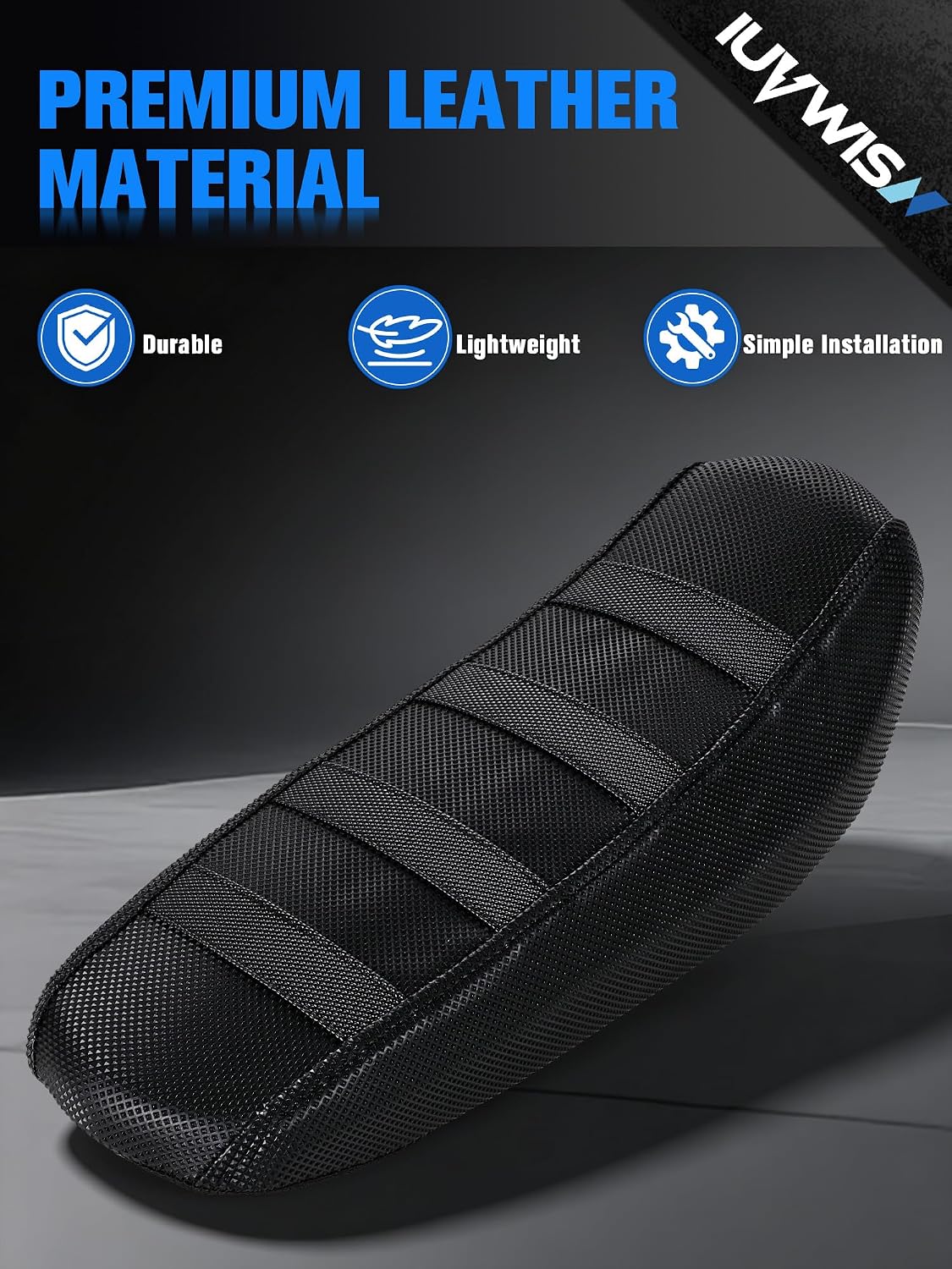 Seat Cover for Surron LBX Sur Ron, Non-Slip Rubber Electric Dirt Bike Soft Seat Cover Black Particle Anti Slip Surface