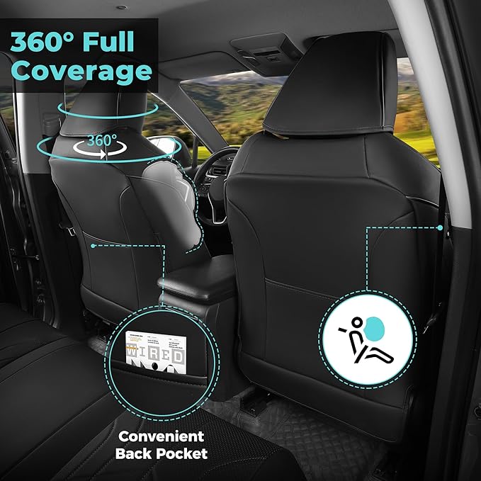 for Toyota RAV4 Seat Covers 2019 2020 2021 2022 2023 2024 2025 RAV 4 LE XLE - Image 8