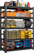 72"H Garage Shelving Heavy Duty Rack, 3500 LBS Large Capacity 5 Tier Adjustable by ErgoNova