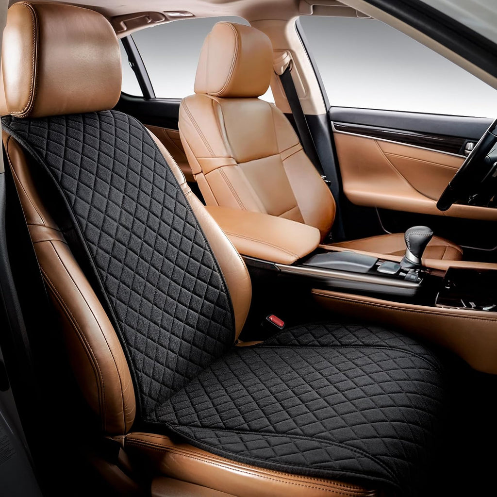 ivicy faux linen front car seat cover, seat, main product view