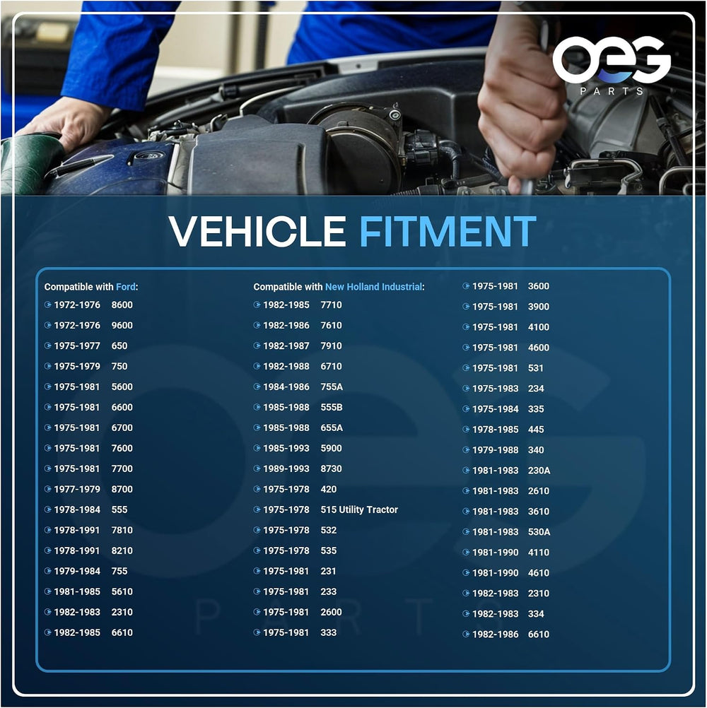 OEG Parts New Alternator Compatible With Ford Tractor 2310 2600 2610 2810 291...