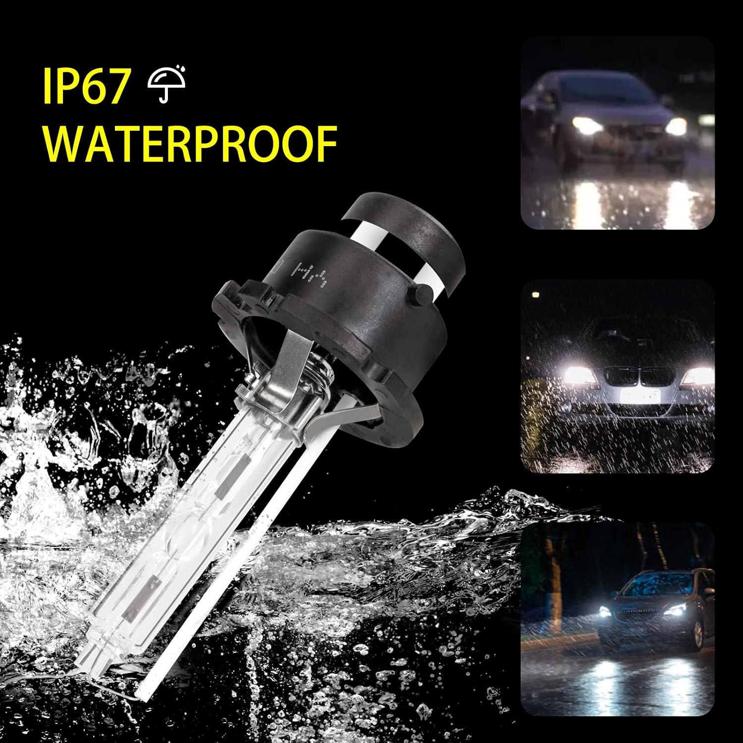 Xenon HID Headlight Ballast Unit Assembly with Igniter and D2S Bulb fit for 2002-2005 Acura TL / TSX/ TL Type-S, 2004-2006 Mazda 3, 2004-2009 Honda S2000 Replaces # W3T10471 X6T02971 X6T02981 W3T14371