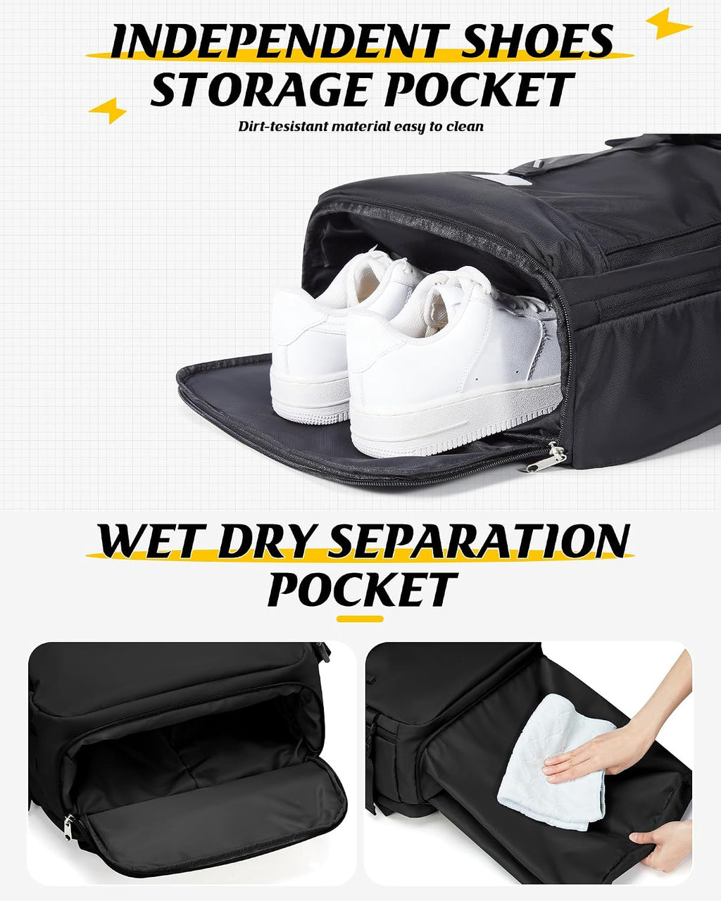 Helmet Backpack for Motorcycle Riders, Waterproof Large Capacity Backpack with Holder, Helmet Bag for Storage Hiking Cycling, Motorcycle Backpacks Motorcycle Riders Accessories for Men Women Black