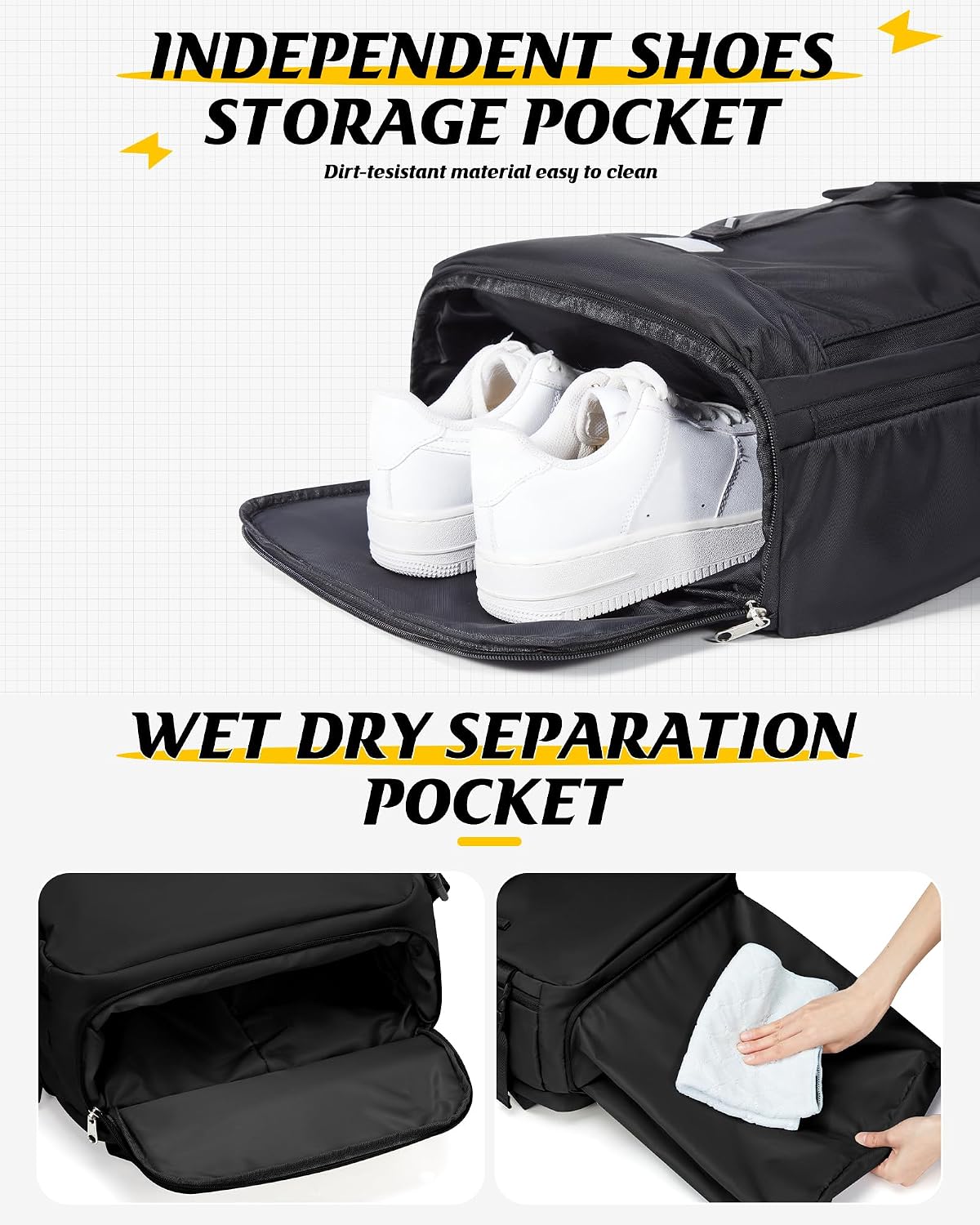 Helmet Backpack for Motorcycle Riders, Waterproof Large Capacity Backpack with Holder, Helmet Bag for Storage Hiking Cycling, Motorcycle Backpacks Motorcycle Riders Accessories for Men Women Black