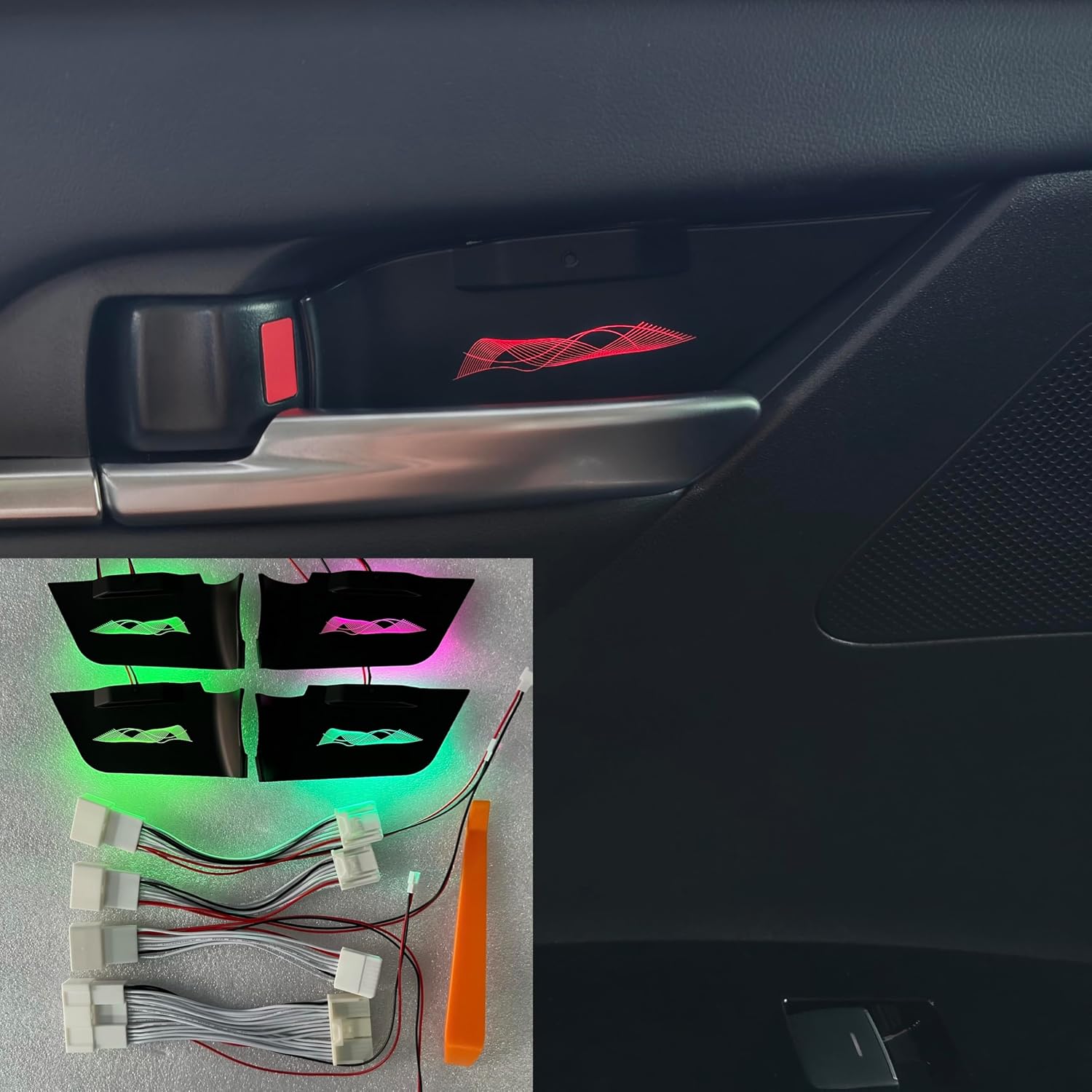 Car Panel Light Compatible with Toyota Camry 2018 2019 2020 2021 2022 2023 Accessories Multicolor Car Inner Door Handle Bowl Mood Lighting Decorative Interior Lamp