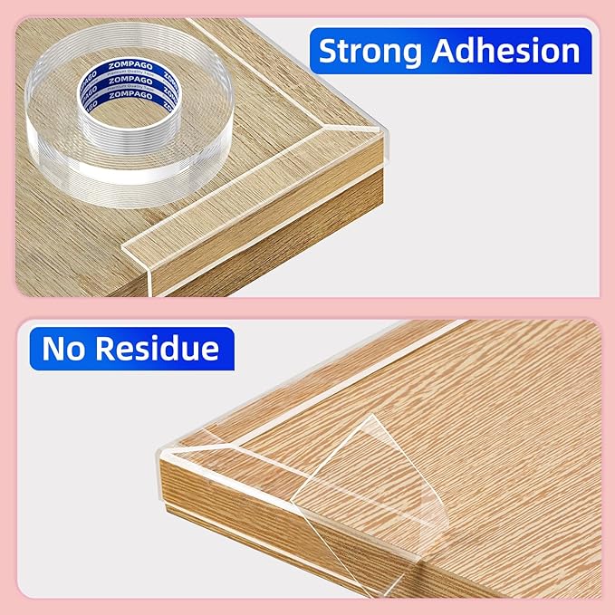 Clear Soft Corner Protectors for Furniture Strip, 2in x9.84FT, 2 Rolls - Image 3