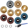 wood carving disc set for 4" & 4, main product view