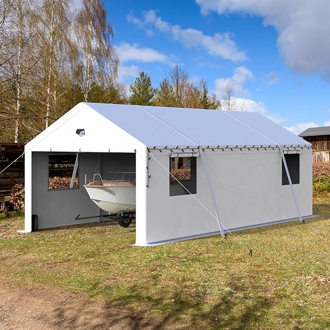 13x25 Carport Canopy, Heavy Duty Car Port, Portable Car Ports Garage - Image 8