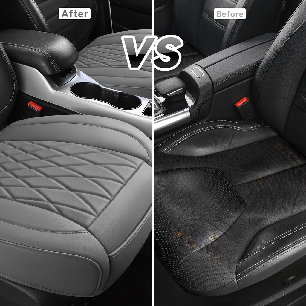 car pass 2 pack leather front car seat, package contents