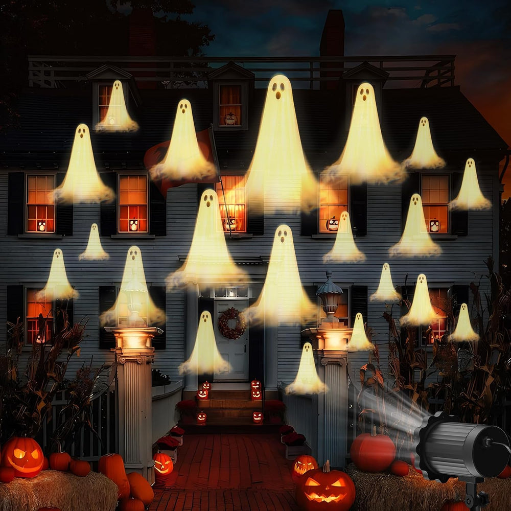 Halloween Projector Lights Outdoor,3D Dynamic Ghost Decorations Light,2026 Up...