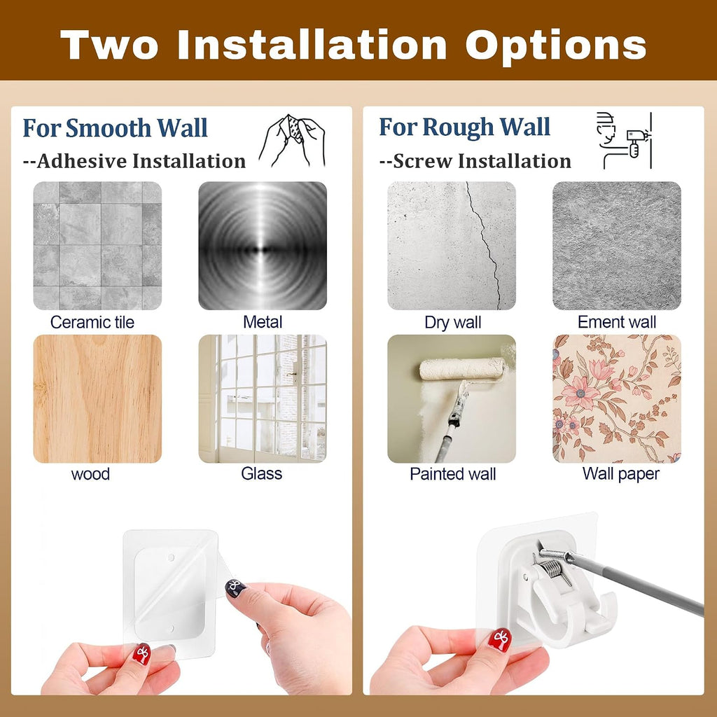 adhesive curtain rod no drilling for renter 27 on a desk or shelf