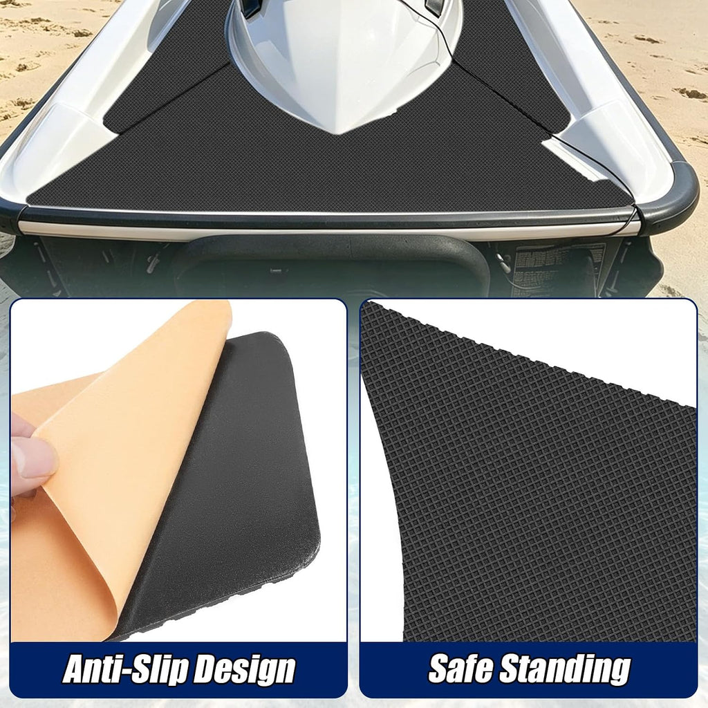 Traction Mats Fit for 2002-2009 SeaDoo GTX/RXT/Wake 4Tec/DI/LTD/SC | Ski-Jet Deck Board Non-slip Carpet Flooring Kit, Custom Fit Motorboat Swim Platform Foam