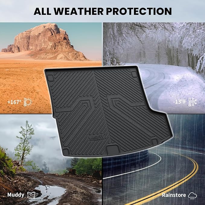 LASFIT Trunk Mat for Acura RDX 2025 2024 2023 2022 2021 2020 2019, All Weather - Image 3