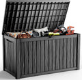 230 gallon outdoor deck box, resin waterproof storage, main product view