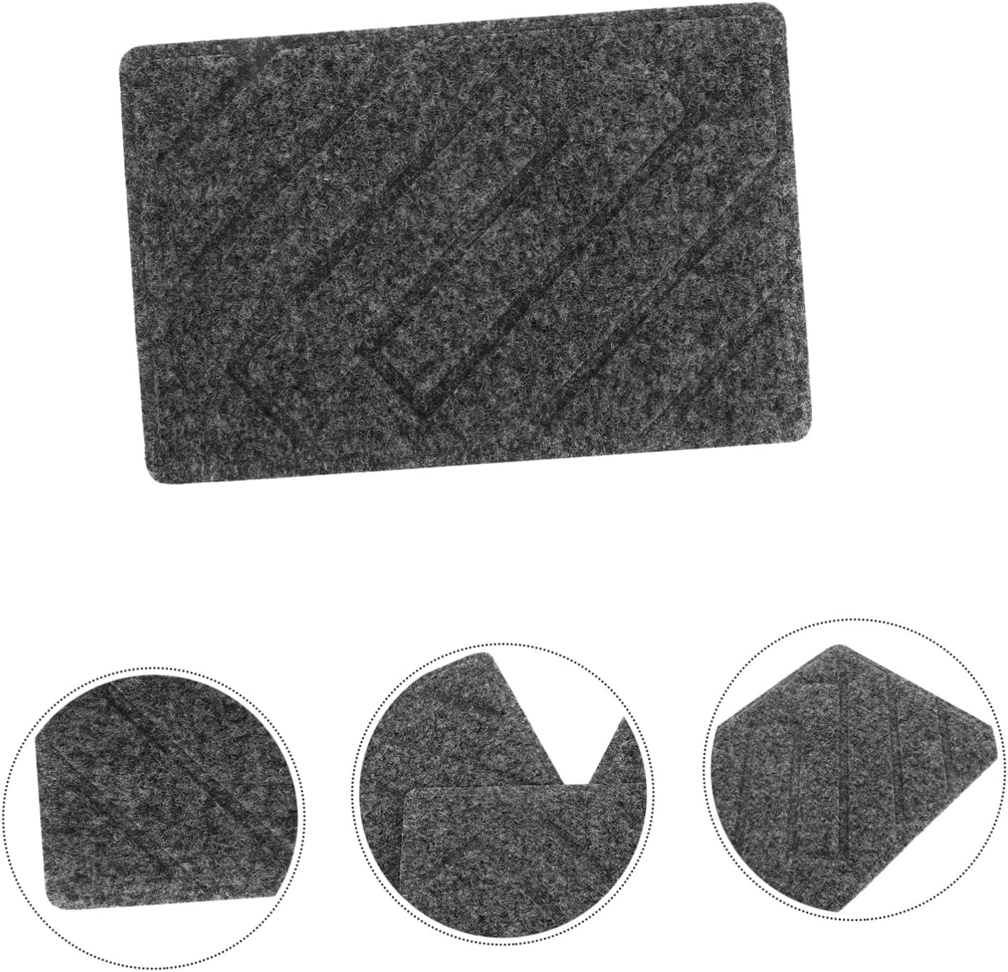 5pcs Automotive Floor Carpet Patch Kit with Nylon Material Easy Maintenance Fast Installation Anti-Slip Car Rug Floor Mat