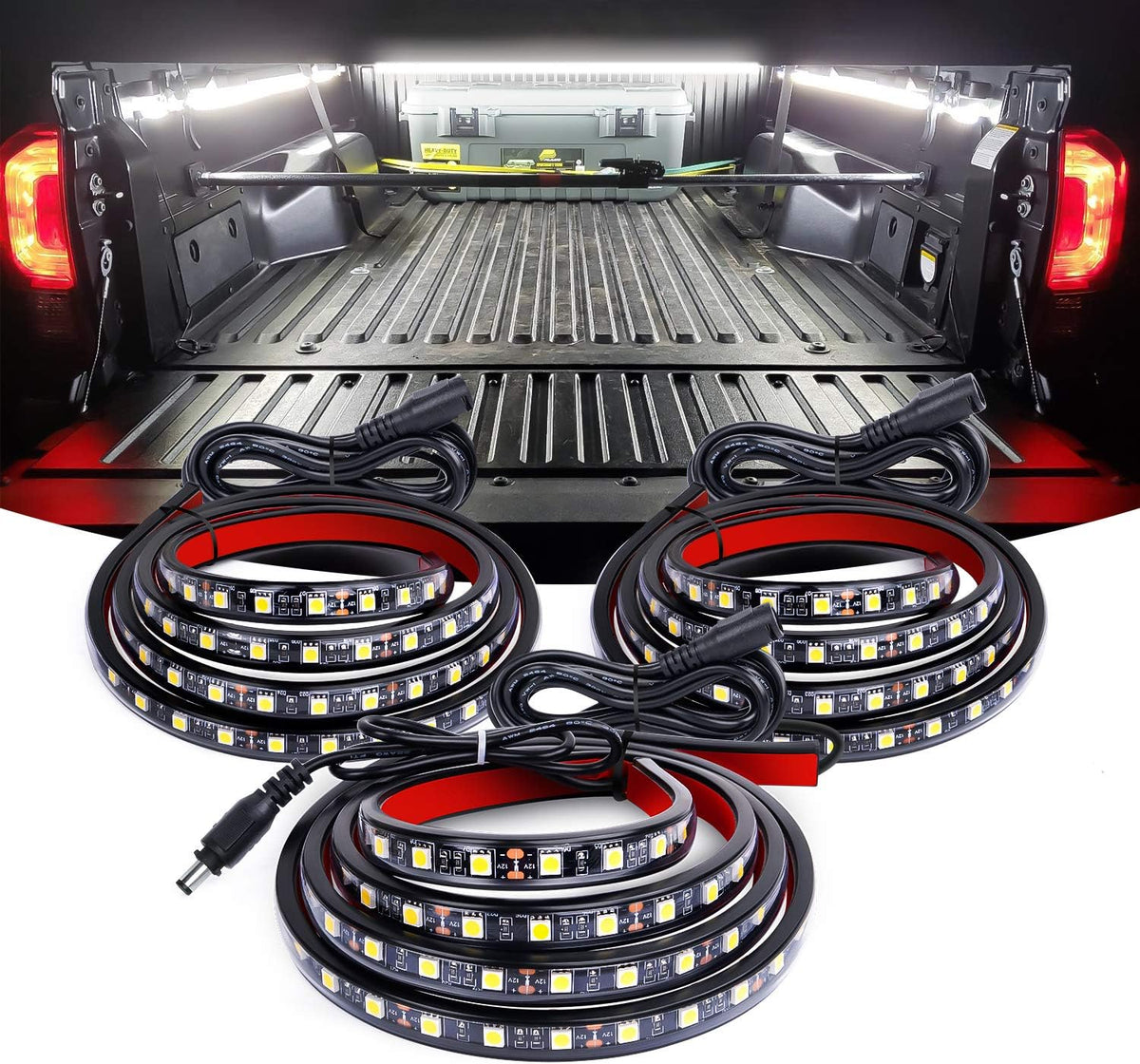 Nilight 3PCS 60 Inch Bed Light Strip 270 LED