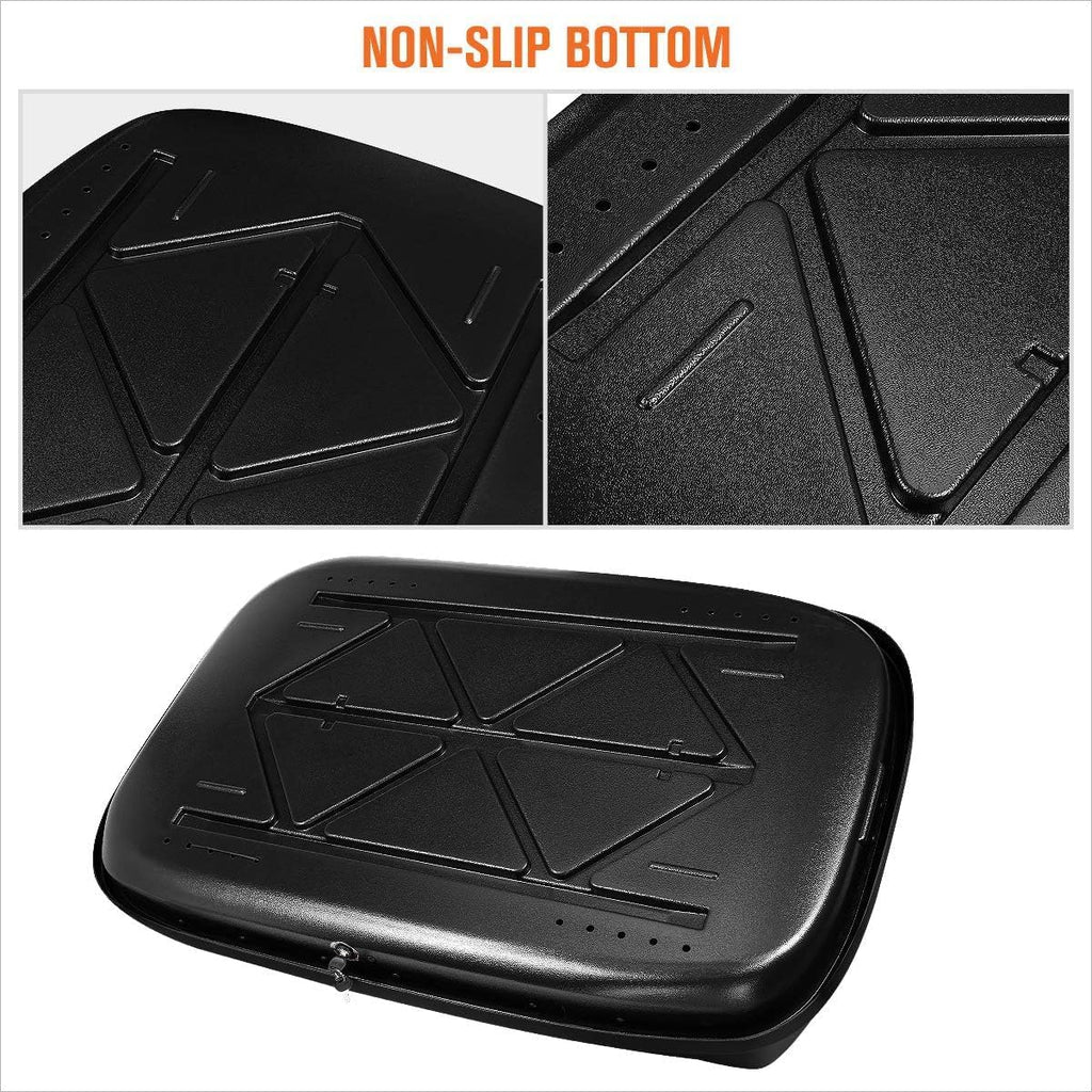 Rooftop Cargo Carrier for Car Storage - Roof Rack Style Carrier - Heavy Duty Hard Shell Car Top Carrier Weatherproof Storage - 11 Cubic Ft 110 Lb Capacity, Black