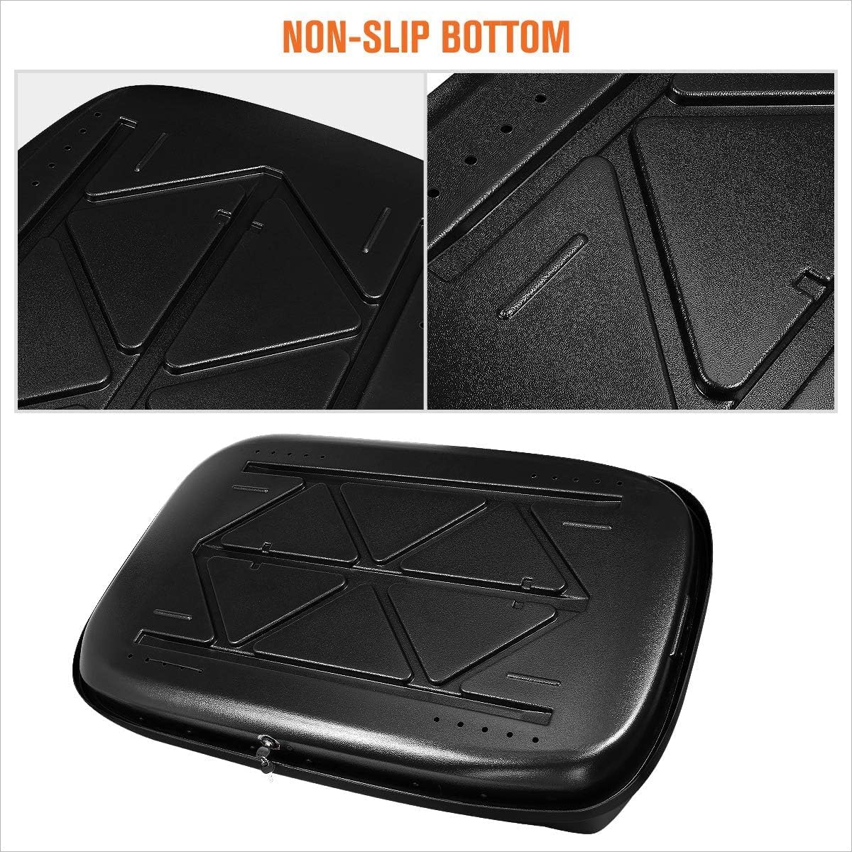 Rooftop Cargo Carrier for Car Storage - Roof Rack Style Carrier - Heavy Duty Hard Shell Car Top Carrier Weatherproof Storage - 11 Cubic Ft 110 Lb Capacity, Black