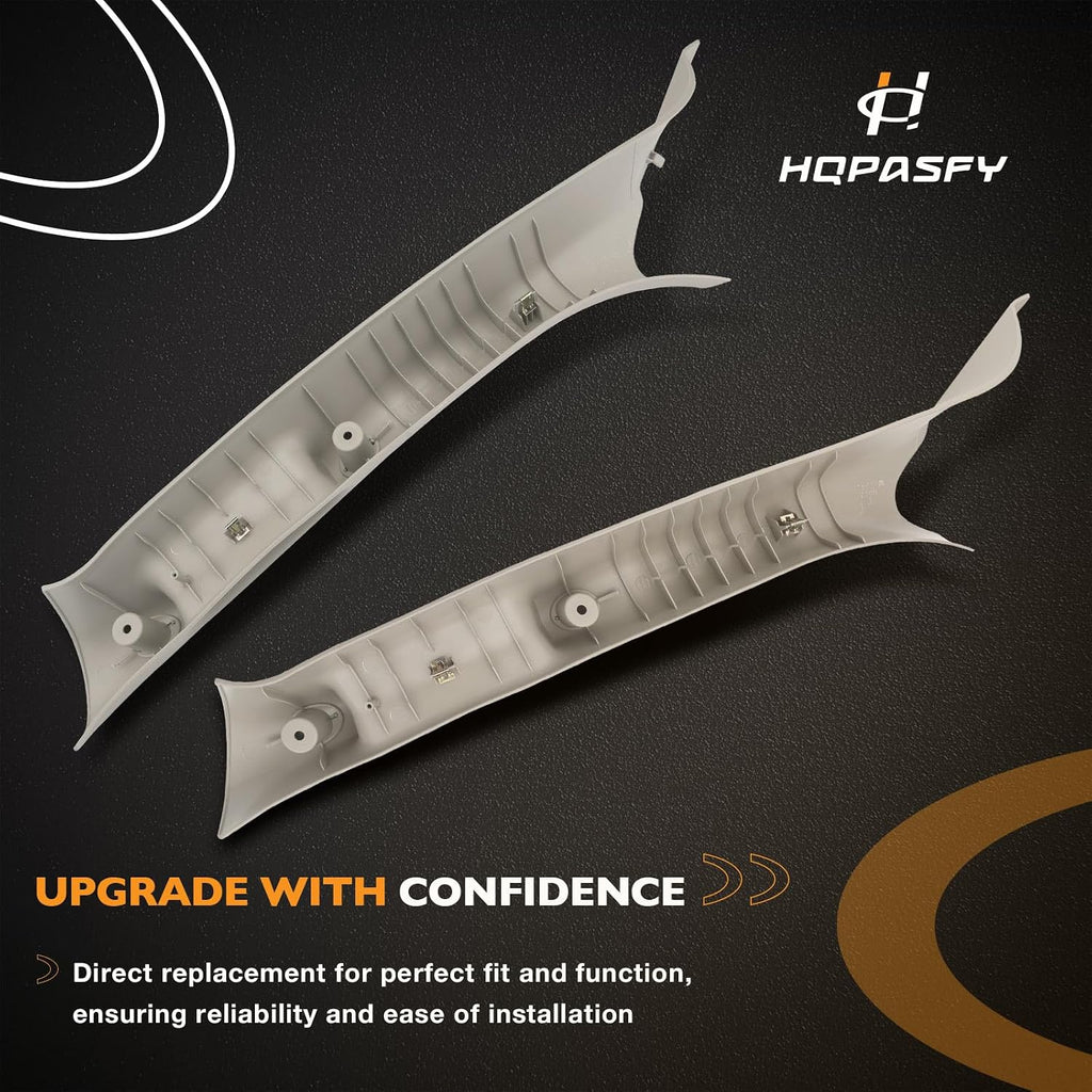 HQPASFY A Pillar Grab Handle Interior Trim (1 Pair), Compatible with 2002-2009 Dodge Ram 1500/2500/3500 Pickup, Replace# 1TE75BD1AA, 1TE74BD1AA Left Right Driver Passenger Side Beige