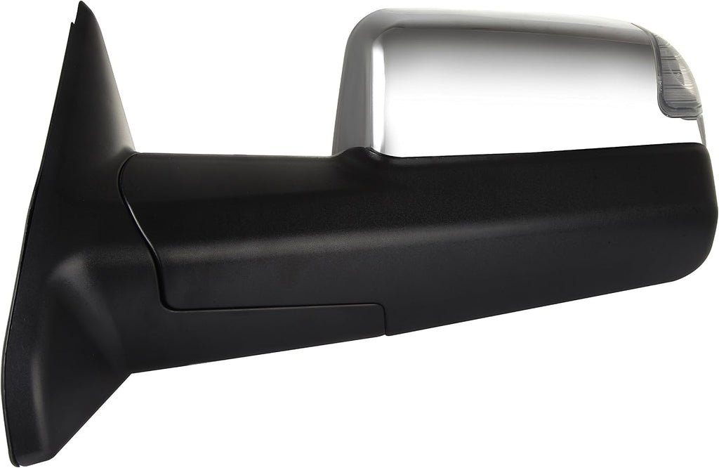 A Pair Heated Towing Mirrors Fits 2009-2010 for Dodge for Ram 1500 2011-2016 for Ram 1500 2500 3500 Chrome, Power Adjusted View Mirror with Turn Signal Indicator