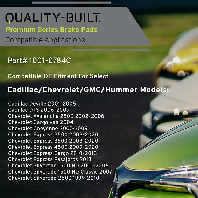 Premium Ceramic Front Brake Pads Compatible - Image 3